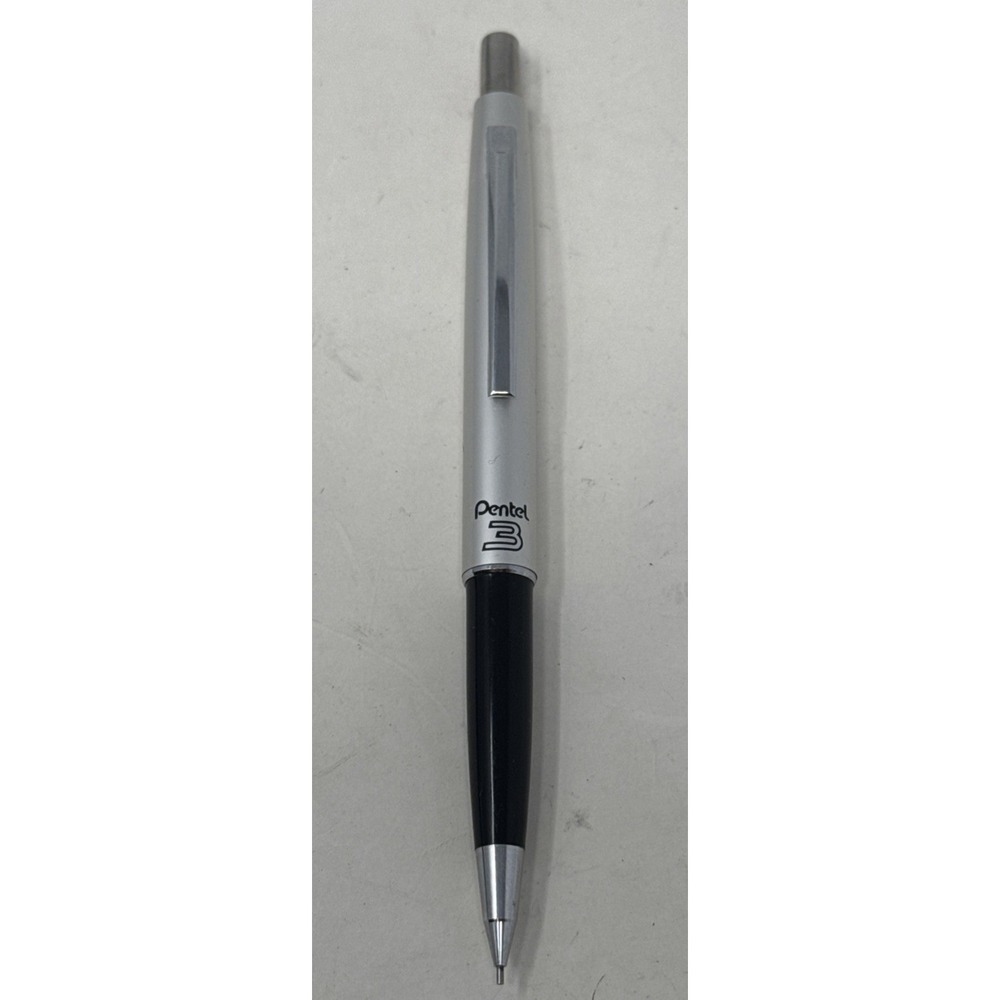 Vintage Pentel 3 Mechanical Pencil-0.3mm-Black and Silver-Made In Japan